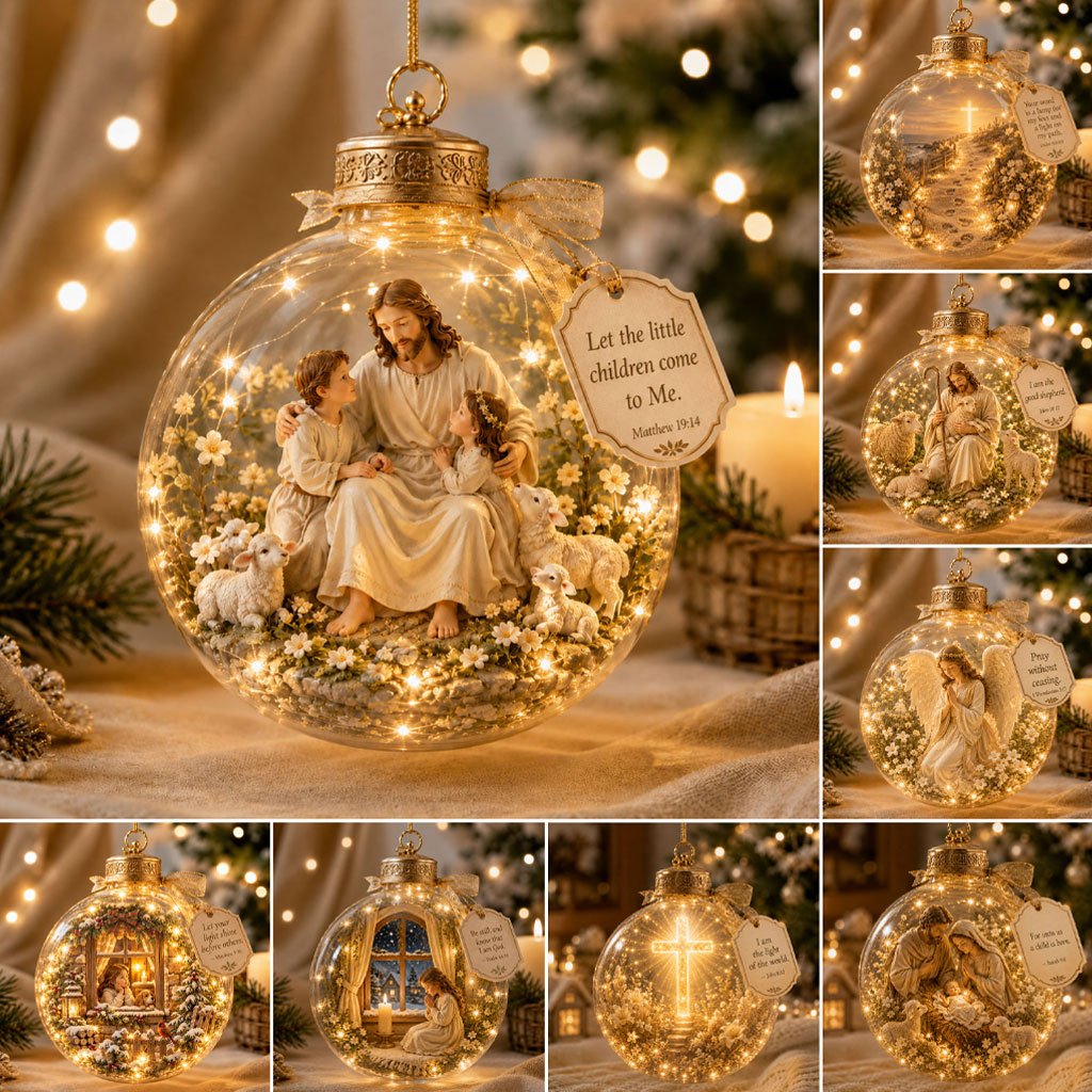 ✨✨Illuminated Christian Scripture Keepsake Ornaments