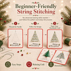 🎄ONLY £9.99– 6 Festive Designs ✨| Christmas Thread Art Card Kit – Create Beautiful Handmade Holiday Cards ✨