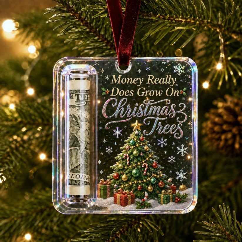🔥 Only £6.99 | Christmas Cash Gift Ornament – Buy 2 for Just £9.99