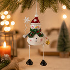 🌲Hot Sale Only £6.99!!!✨ Hand-Painted Metal Dangling Leg Christmas Ornaments