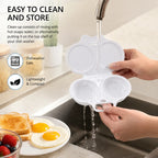 2‑Pack Easy‑To‑Clean Microwave Omelette Maker, Multifunctional Egg Poacher 🍳