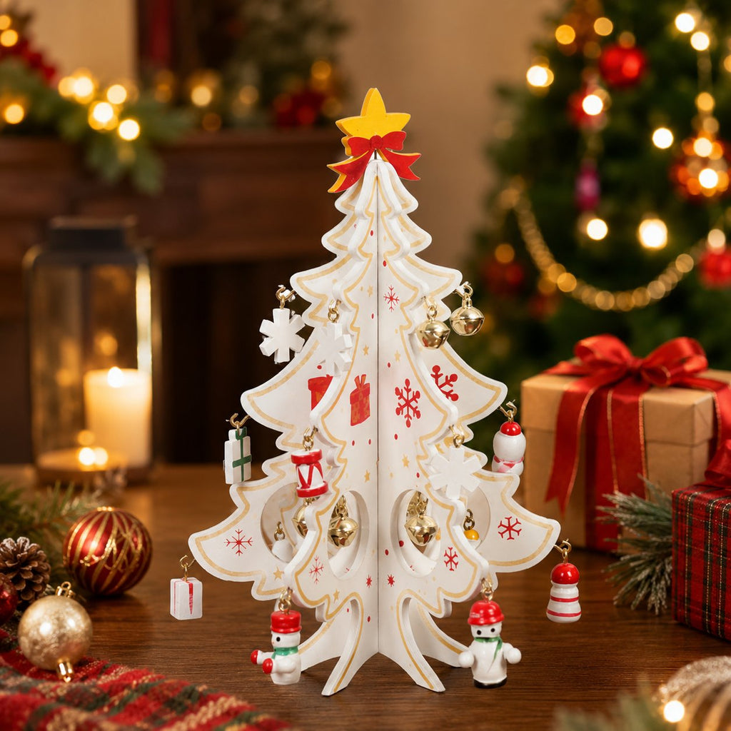 🎄Christmas Pre Sale£7.99!!☃️🎄DIY Wooden Christmas Tree Ornament Set – Build, Decorate & Play! ✨🎅
