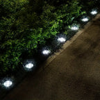Yunsune Solar Ground Lights Outdoor – Waterproof Solar Garden Lights for Pathway, Lawn, Yard & Driveway, Cold White