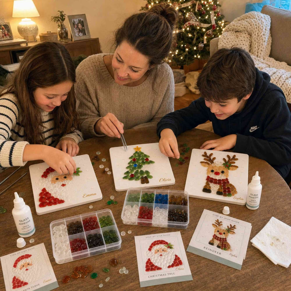 🔥 63% OFF | Only £11.99 🎄Christmas Sea Glass Art DIY Kit – Create Your Own Festive Keepsake