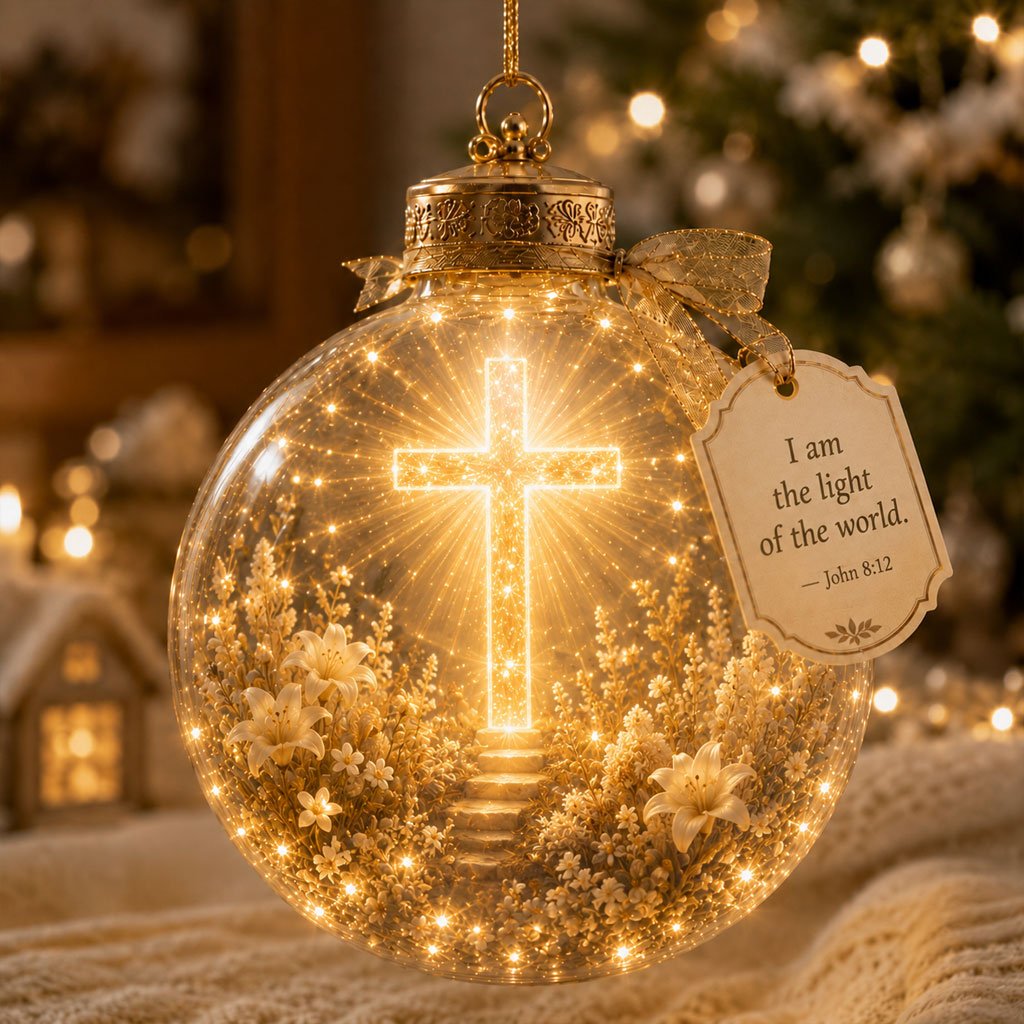 ✨✨Illuminated Christian Scripture Keepsake Ornaments