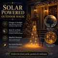🎄 Save 56% – Solar-Powered Christmas Bell Cascade Light ✨ Magical Outdoor Garden & Pathway Decor