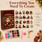 🎄 53% OFF | 24 DIY Christmas Diamond Painting Ornaments – Make & Hang ✨