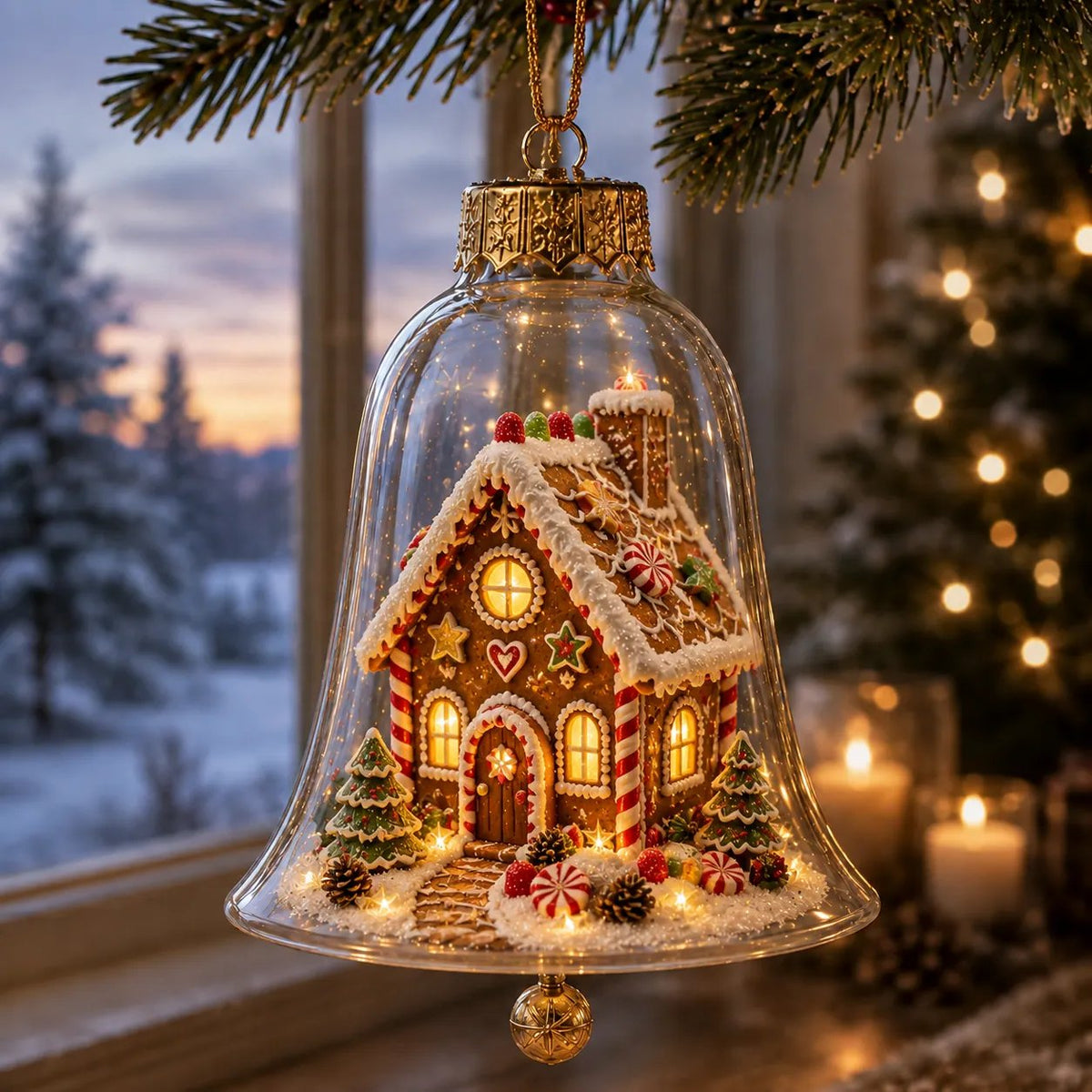 ✨Christmas Discout: Only £9.99!!!🎄 Glowing Christmas Story Ornament – Light-Up Mini Holiday Scene