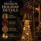 🎁Hot Sale 40% OFF🎄 Christmas Bell Cascade Solar Yard Light🔔