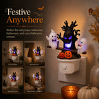 ✨Cute Halloween Glow 👻Pumpkins & Glowing Spooky Tree
