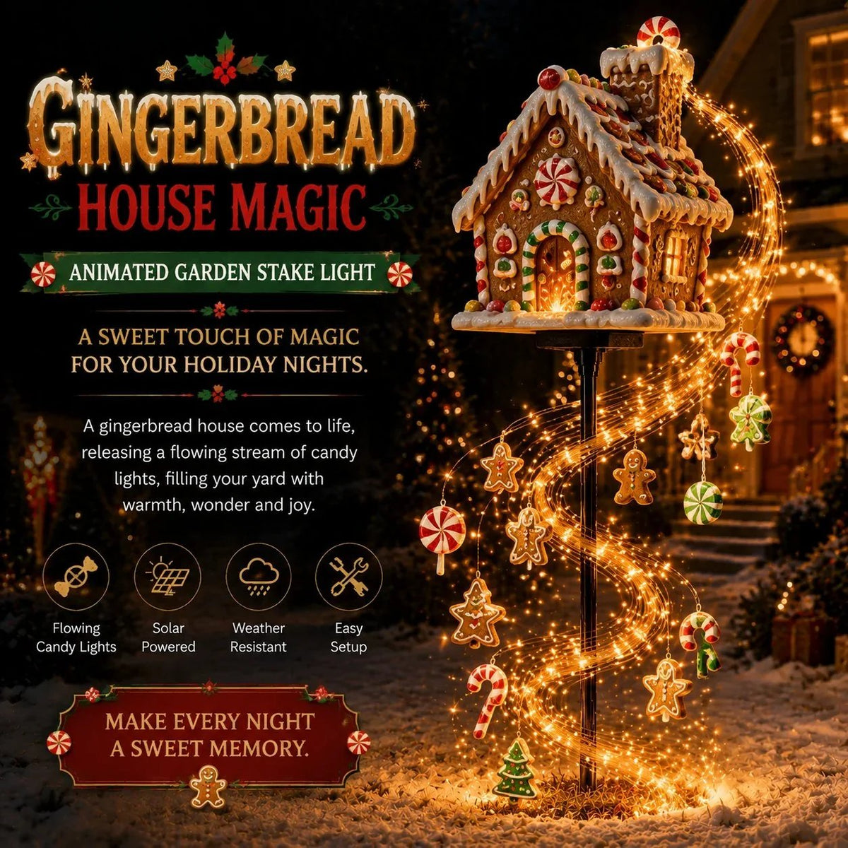 🎄 ✨Christmas Magic Solar Garden Stake Light