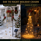 🎁Hot Sale 40% OFF🎄 Christmas Bell Cascade Solar Yard Light🔔