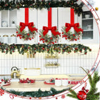 💥 56% OFF! 🎄Mini Christmas Wreaths✨Maximum Holiday Magic, Instant Festive Charm & Versatile Decor! 🎀