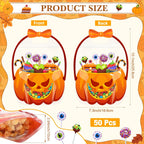 ✨Get Ready for Halloween! Cute & Spooky Resealable Candy Treat Bags🎃