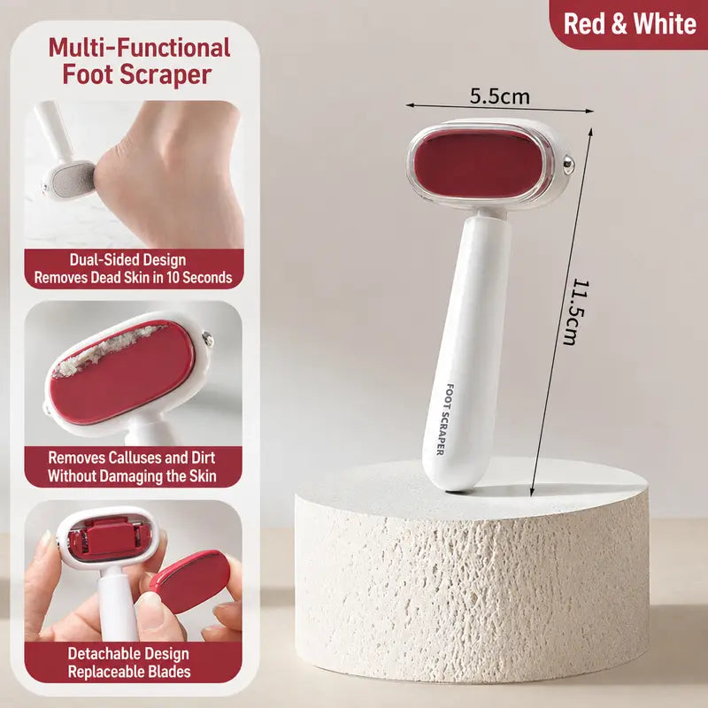 2-in-1 Stainless Steel Foot Callus Remover – Dual-Sided Pedicure Tool