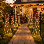 🎄 Gingerbread Magic Solar Holiday Yard Light