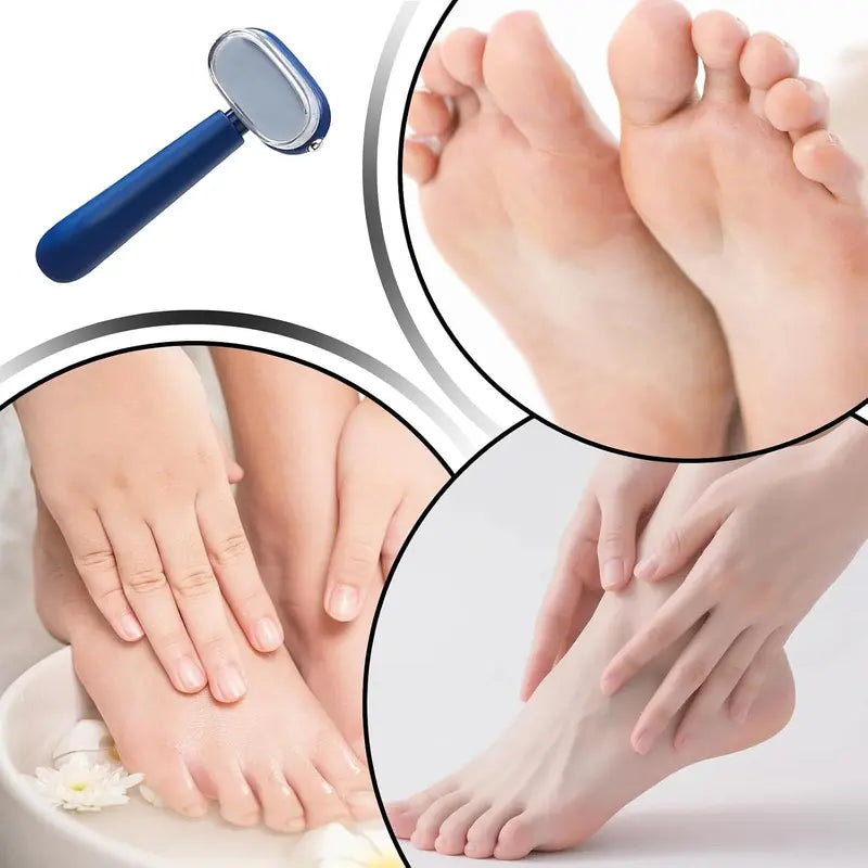 2-in-1 Stainless Steel Foot Callus Remover – Dual-Sided Pedicure Tool