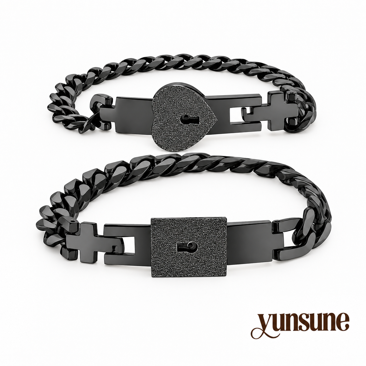 Couples Lock & Key Bracelet Set