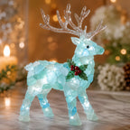 ⏳ Last Day 49% OFF – 🎅 Beginner-Friendly DIY Lighted Sea Glass Santa Christmas Decor Kit 💕