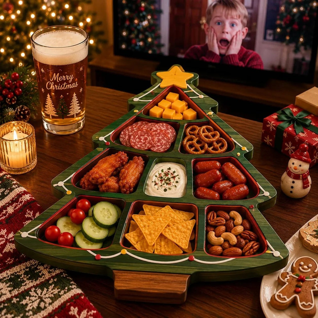 🎄 50% OFF | Christmas Character Snack Serving Tray – Festive Party Platter