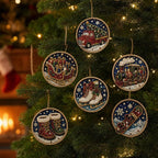 🎄Christmas DIY Diamond Painting Ornaments Kit (6 PCS)🎅