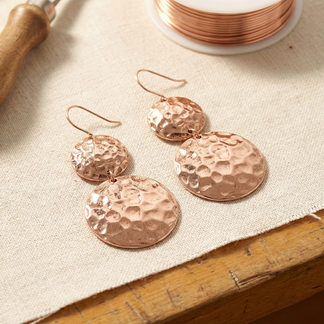 Solstice Copper Earrings