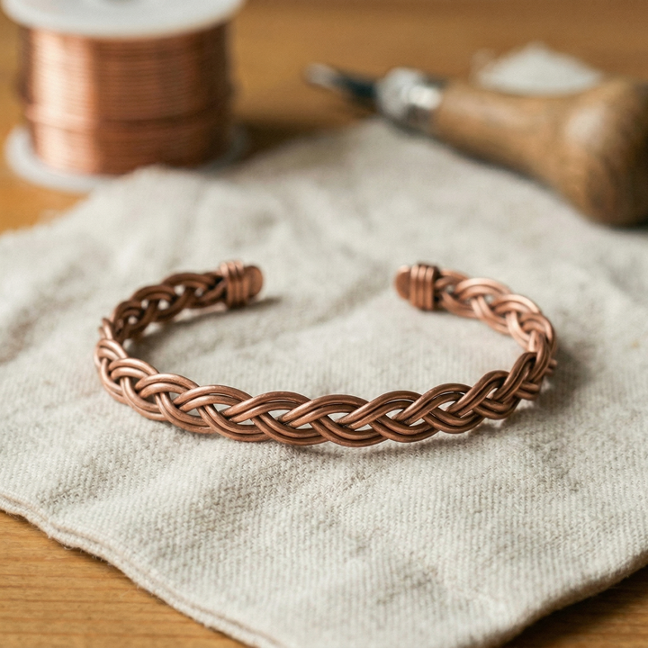Reed Copper Anklet