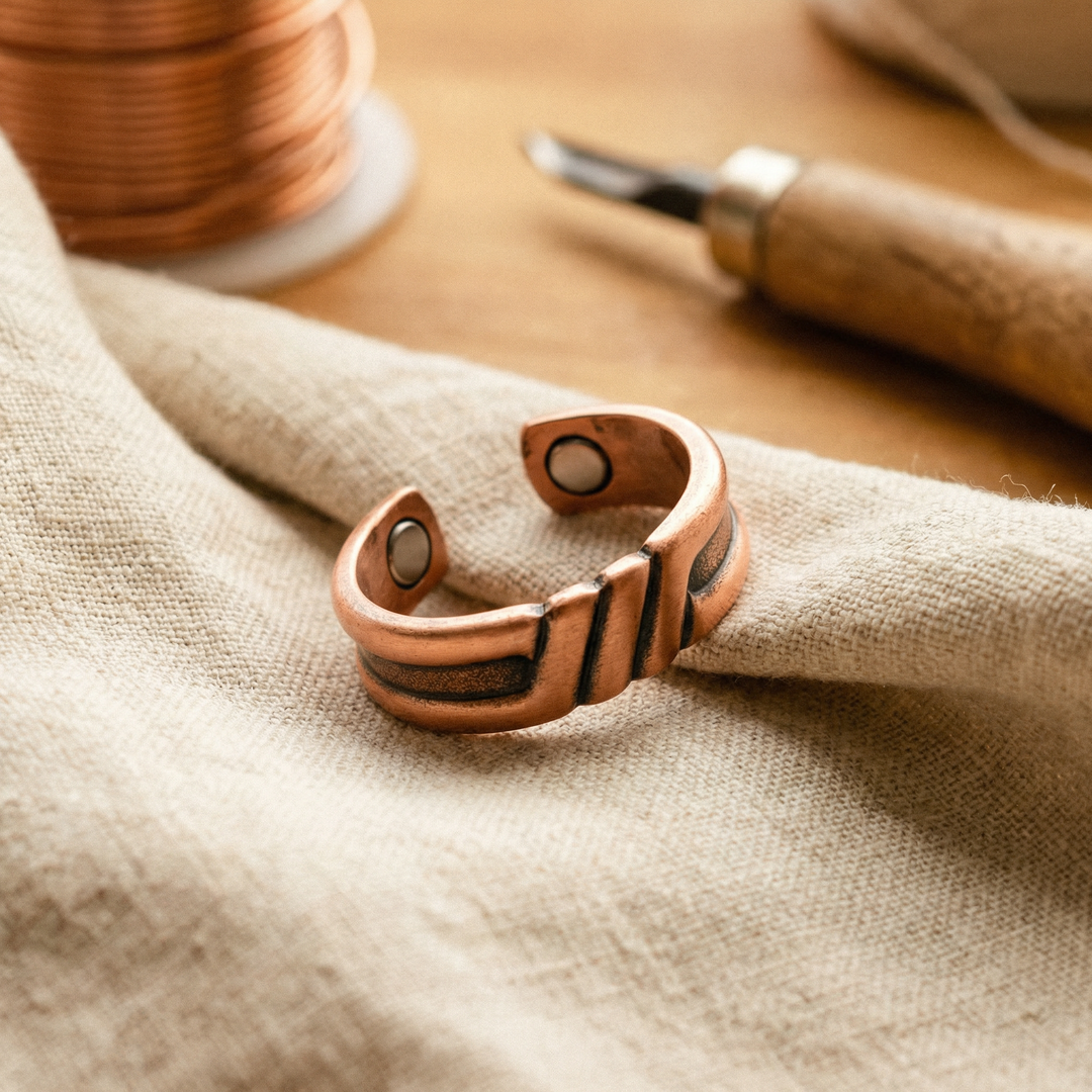 Peat Copper Ring