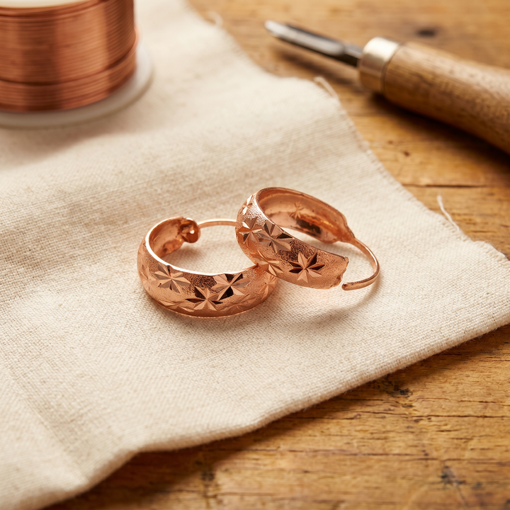 Dew Copper Earrings