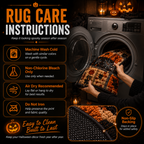 🎃3D Skeleton Vortex Quilted Round Halloween Rug