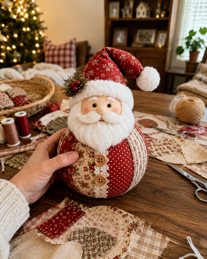 🎄🎅Patchwork Fabric Doll DIY Kit