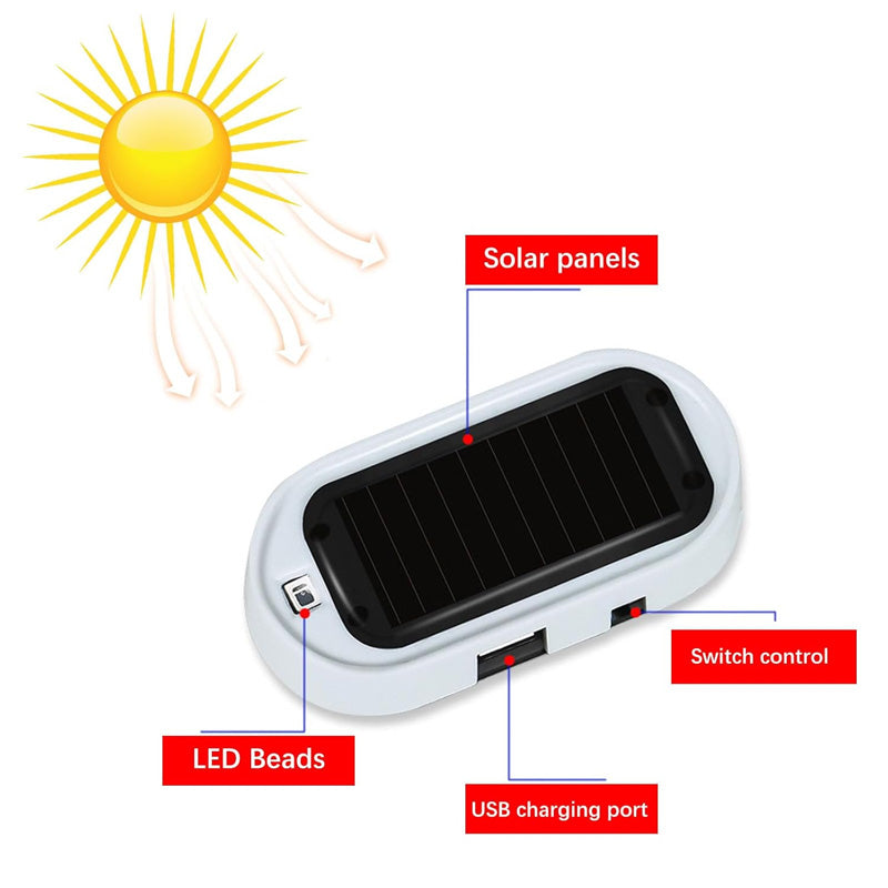 🔦 Solar Anti-Theft LED Flashing Lamp