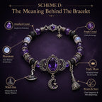 🔥Hot Sale - 50% OFF🔥💜 Gothic Purple Rhinestone Halloween Bracelet