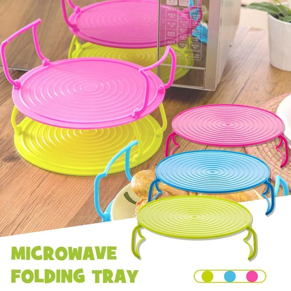 🍳 ✨ 2‑Tier Microwave Rack – Space‑Saving, Time‑Saving, Multi‑Use ✨