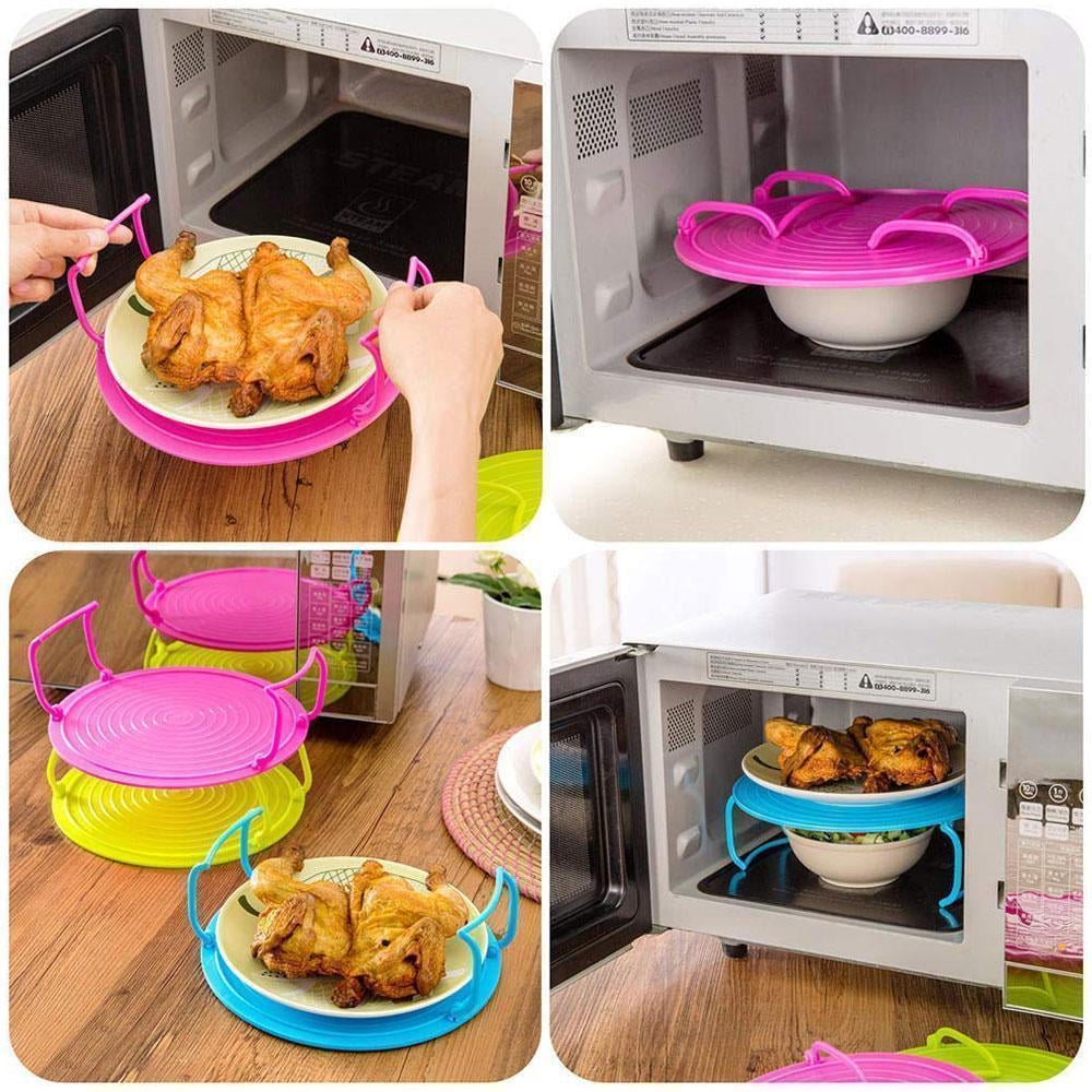 🍳 ✨ 2‑Tier Microwave Rack – Space‑Saving, Time‑Saving, Multi‑Use ✨