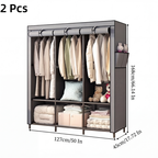 🧥🔩Tool-Free Portable Fabric Closet | Extra Closet Space, No Drilling